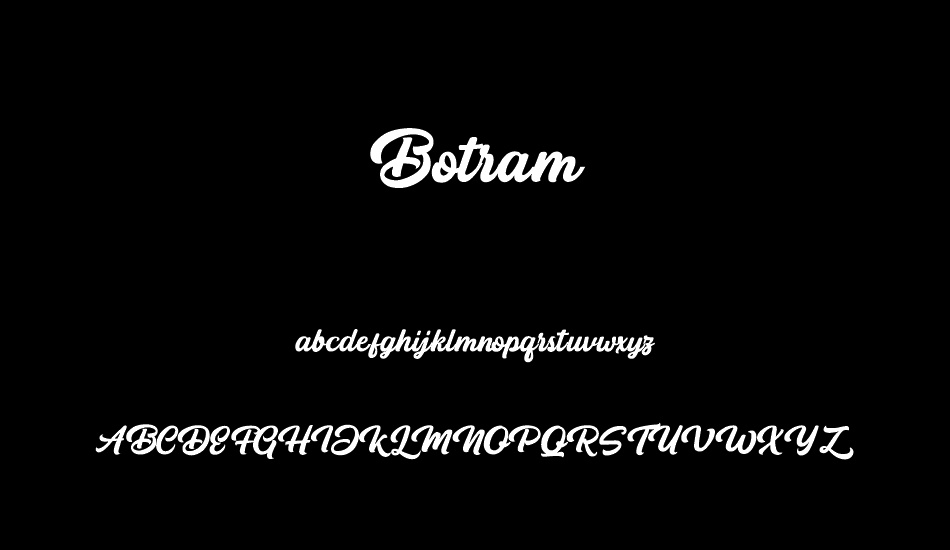 Botram font