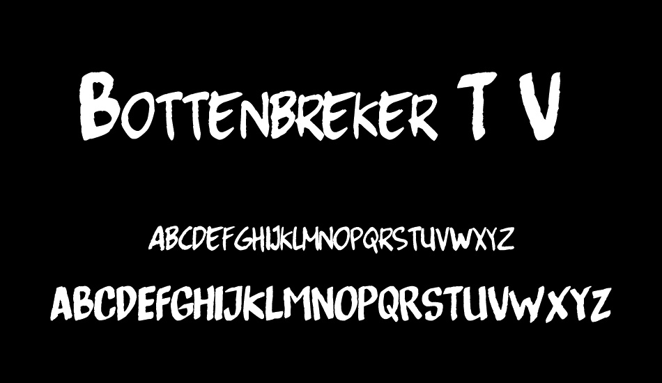 Bottenbreker T.V. font