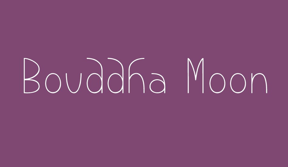 Bouddha Moon font big