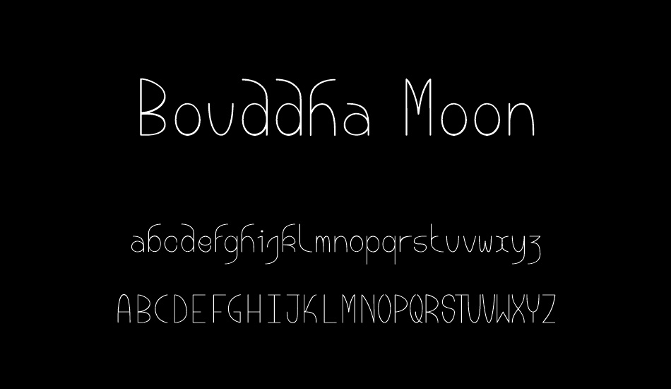 Bouddha Moon font