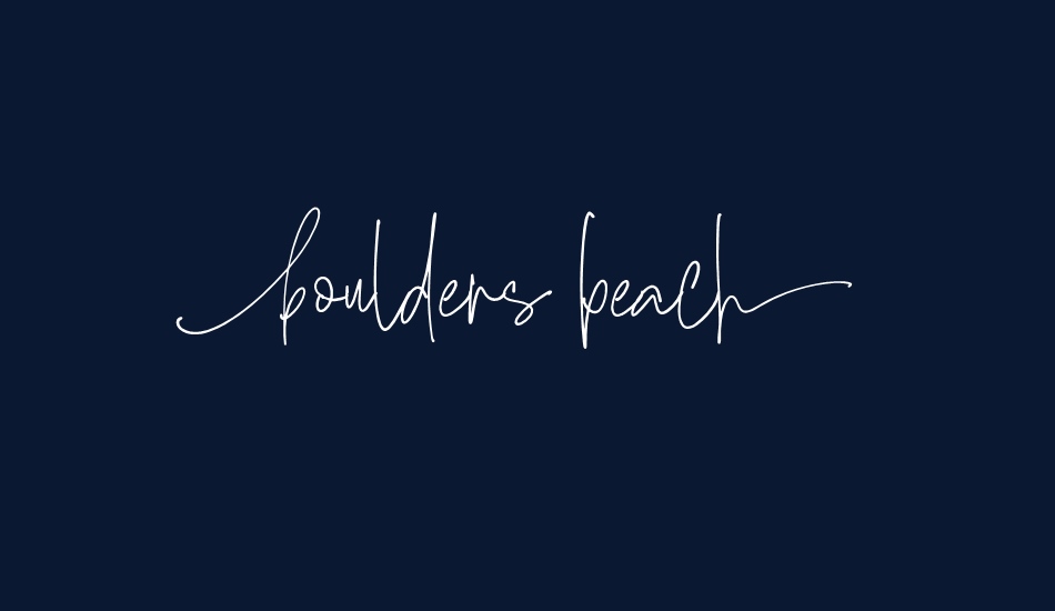 bouldersbeach Personal Use font big