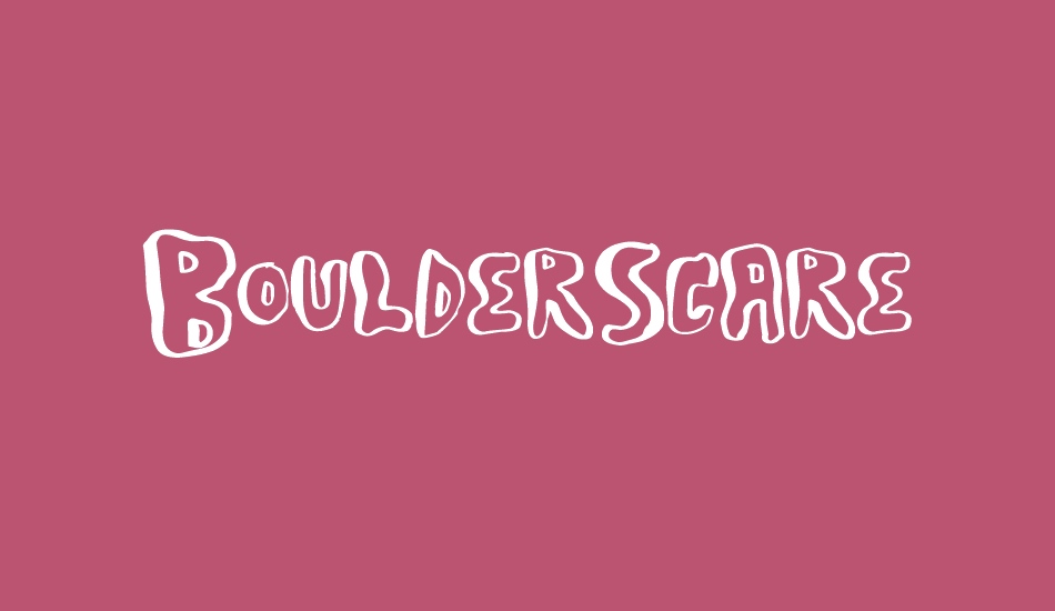 BoulderScare font big