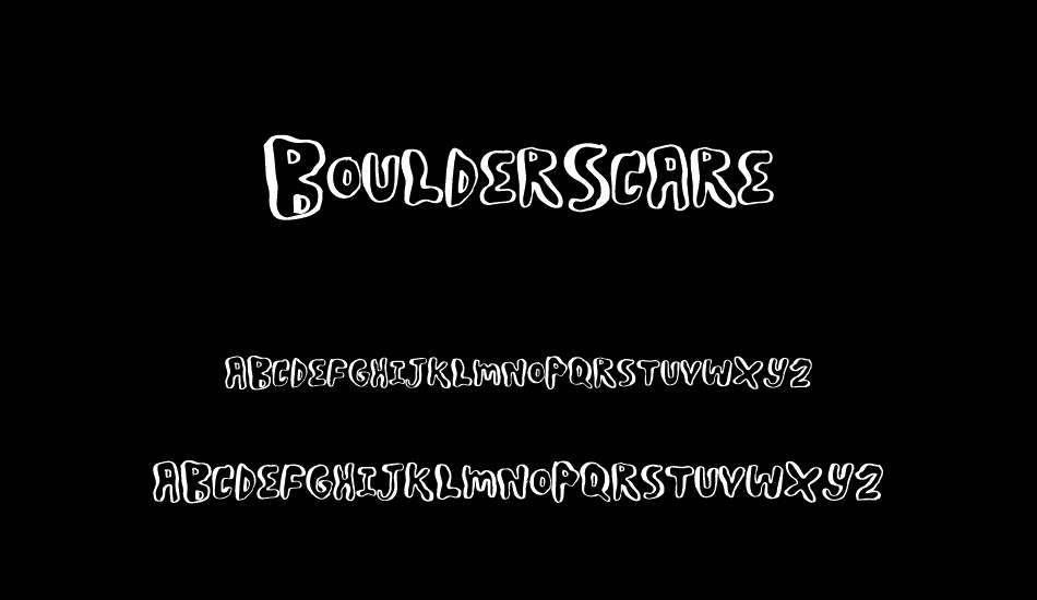 BoulderScare font