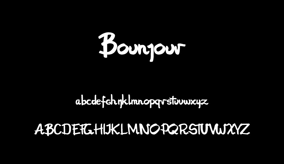 Bounjour font