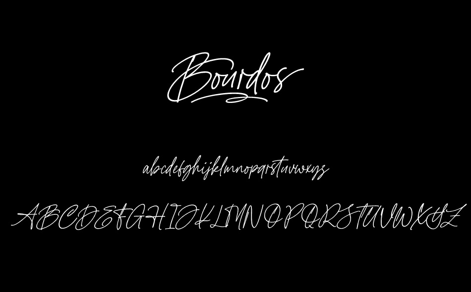 Bourdos font