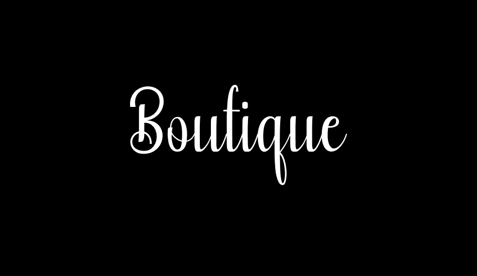 Boutique Free font big