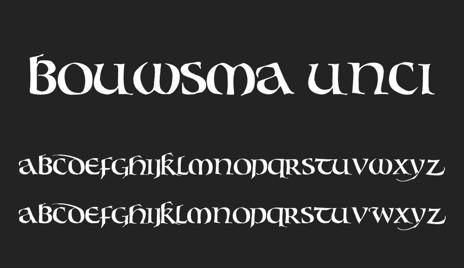 Bouwsma Uncial font