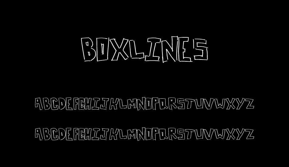 BoxLines font