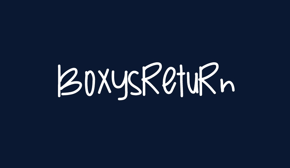 BoxysReturn font big