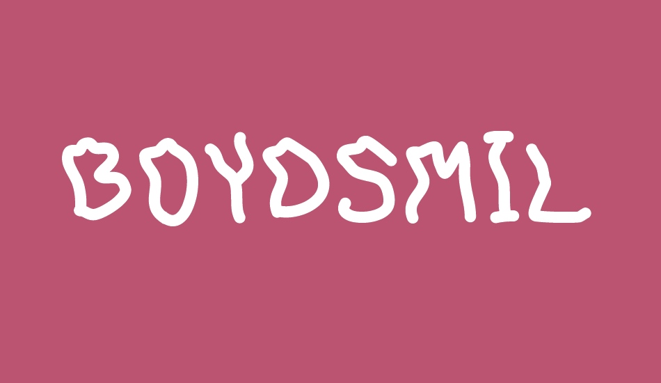 BoydSmiles font big