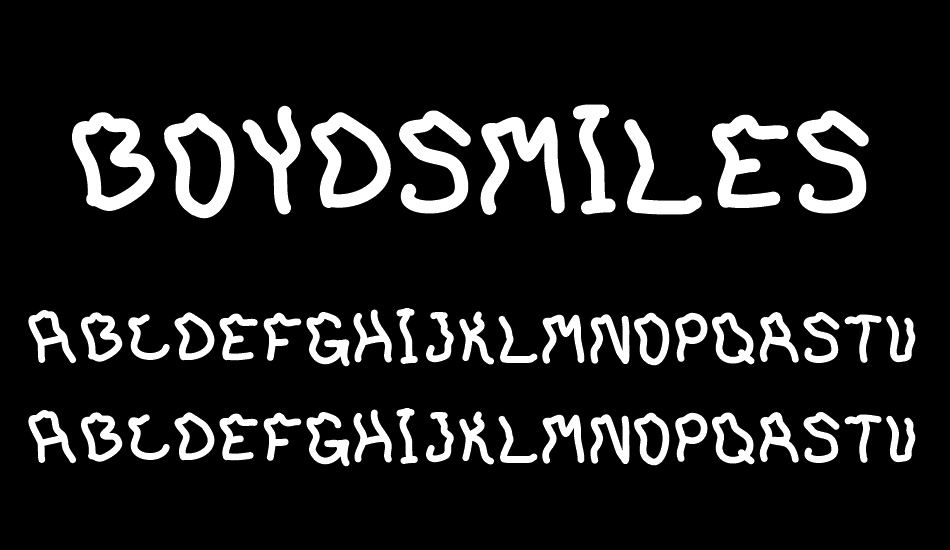 BoydSmiles font