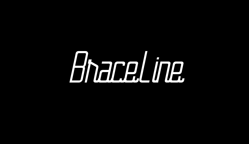 BraceLine font big