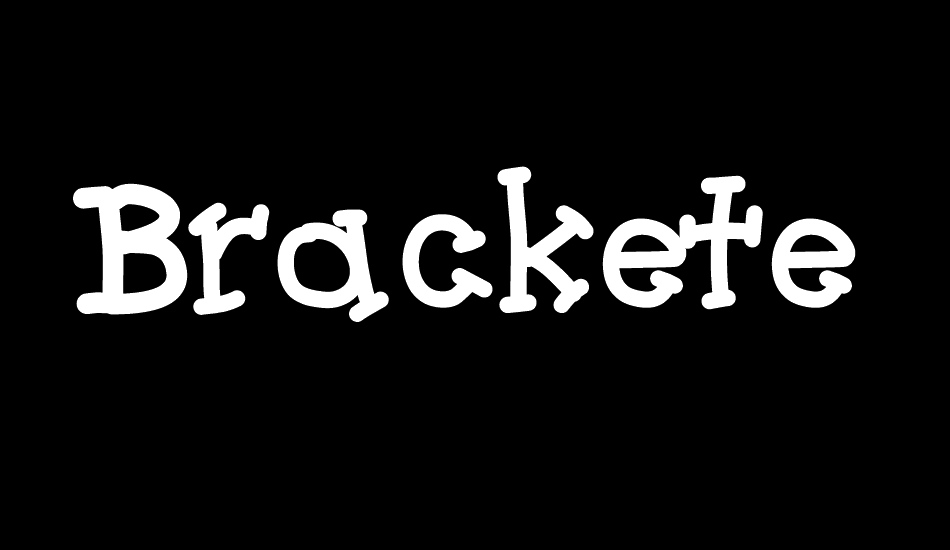 Bracketeer font big