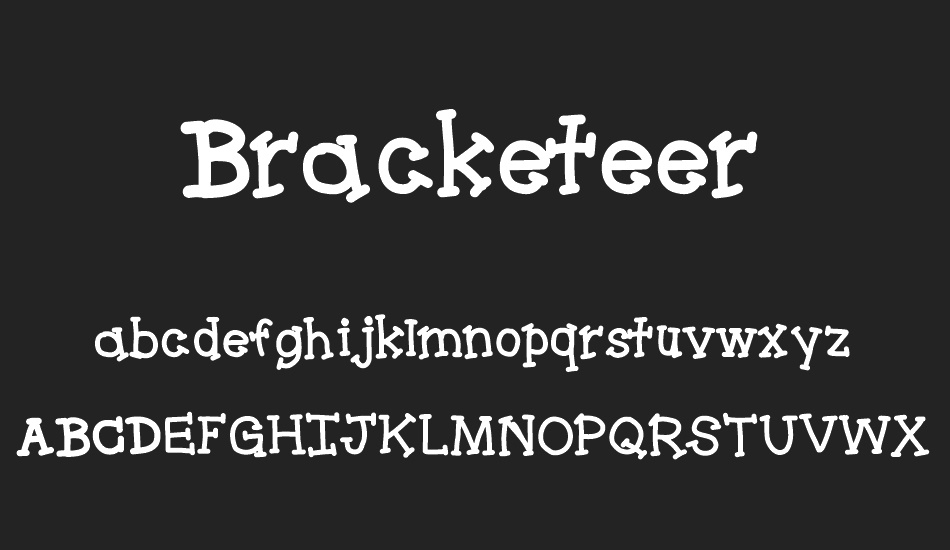 Bracketeer font