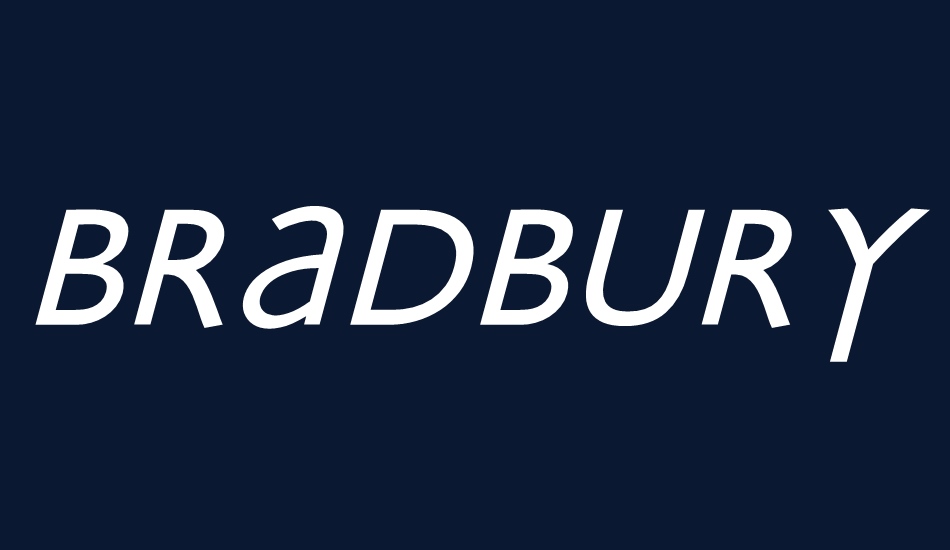 Bradbury-Oblique font big