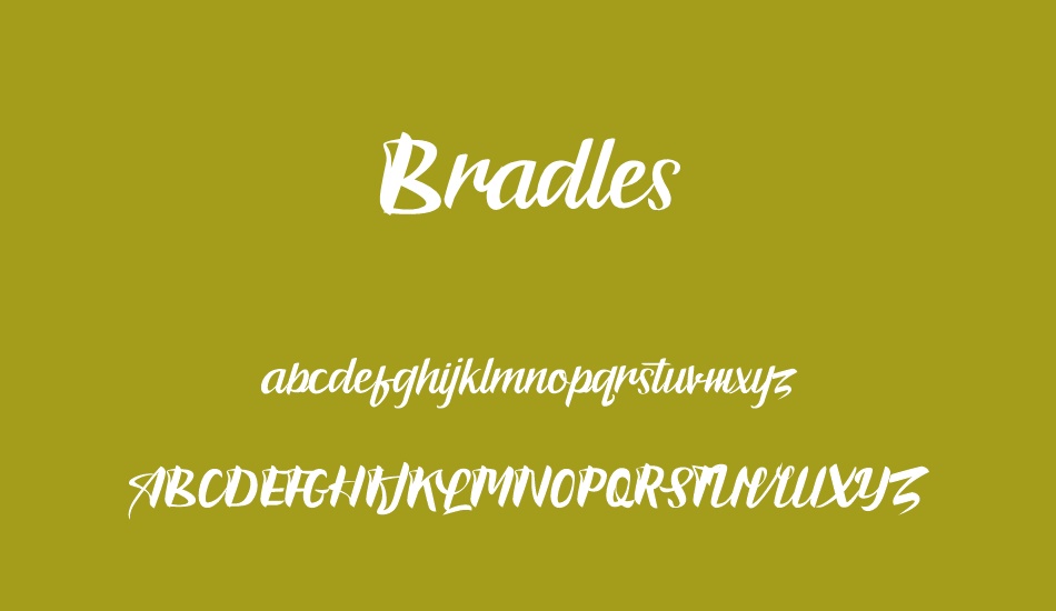 Bradles font