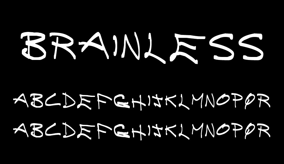 Brainless Thoughts Compact font