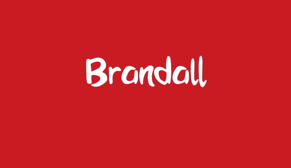 Brandall Personal Use font big