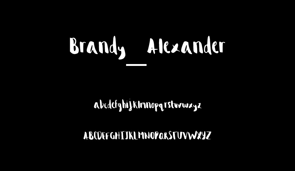 Brandy_Alexander font