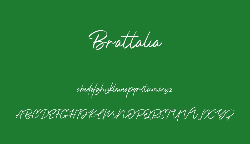 brattalia font