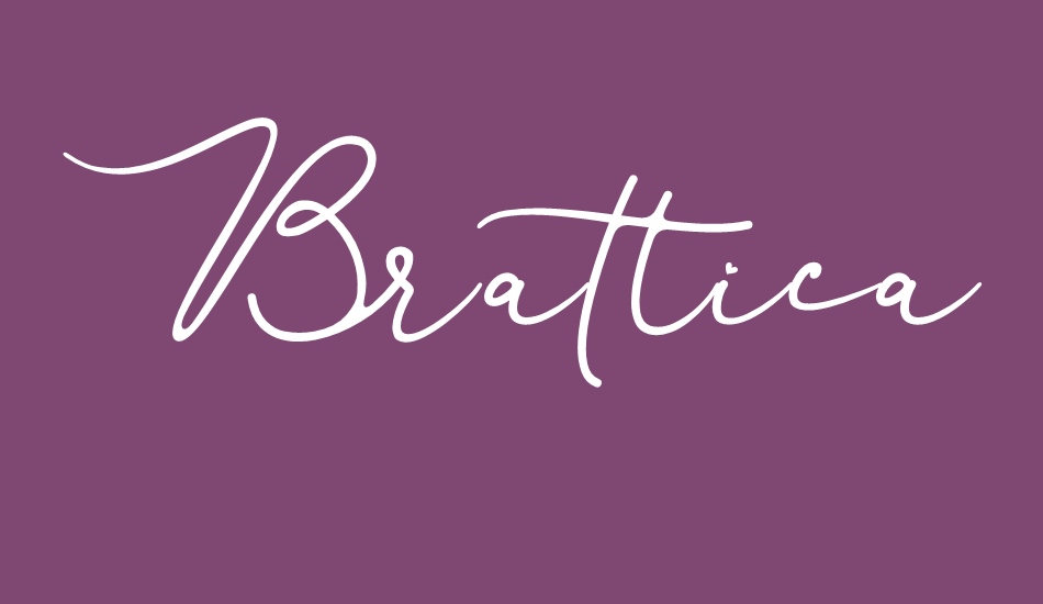 Brattica font big