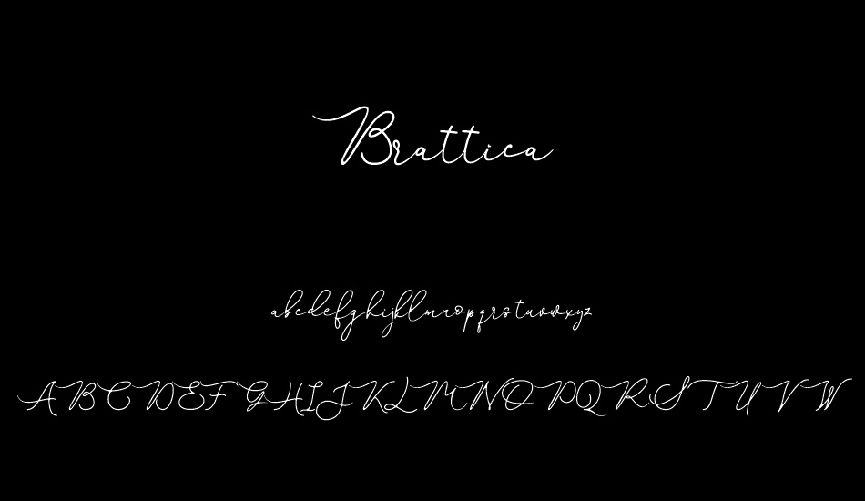 Brattica font