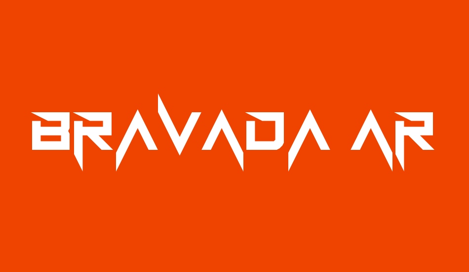 BravAda Arma font big