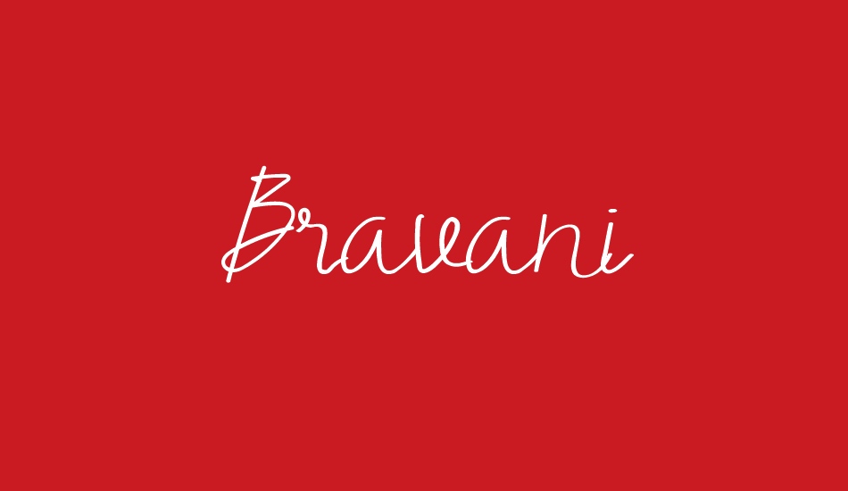 Bravani font big