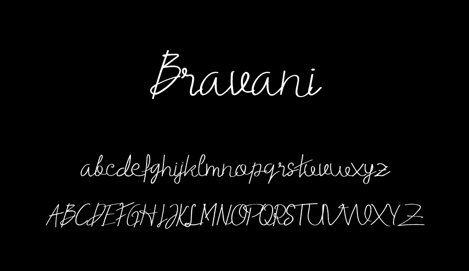 Bravani font