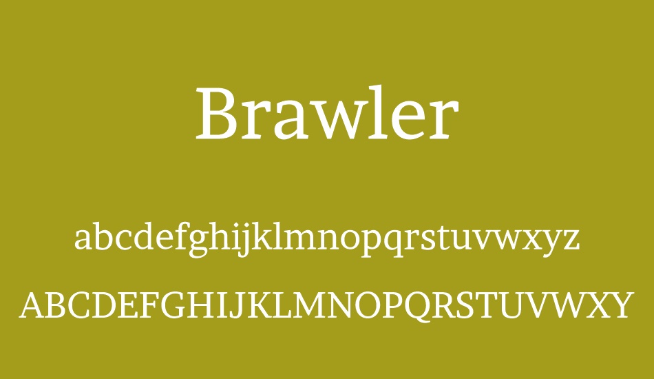 Brawler font