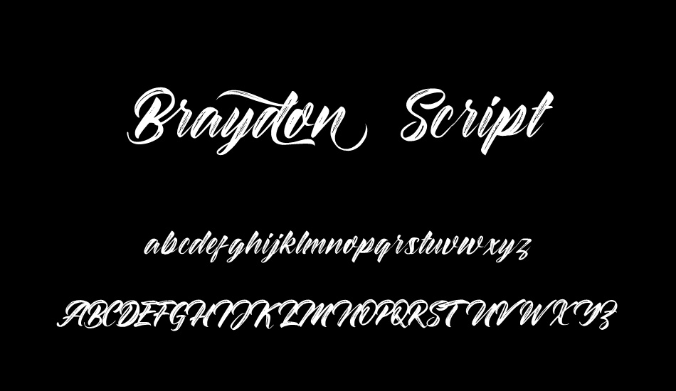 Braydon Script font