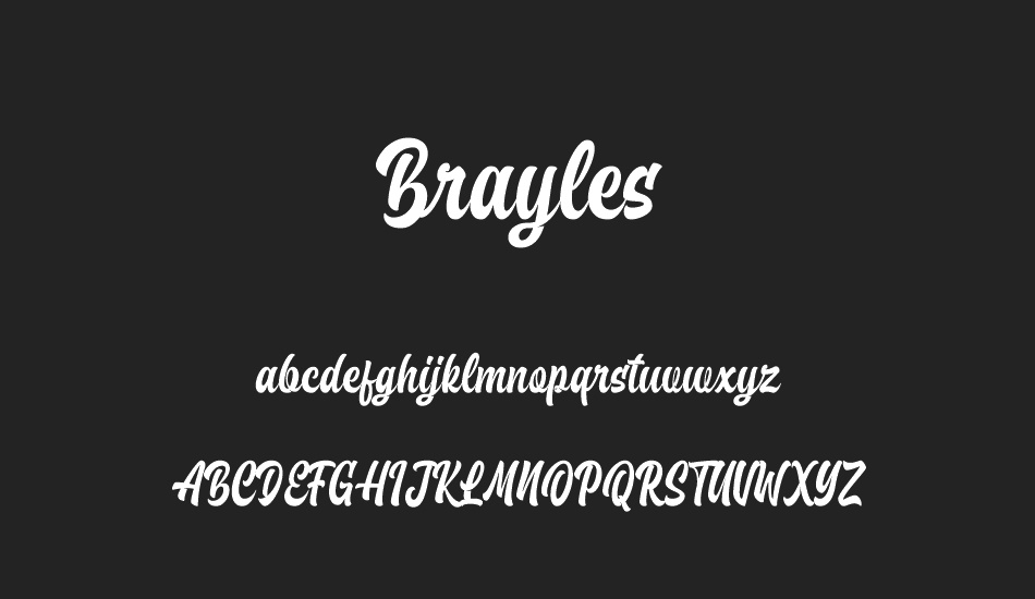 Brayles font