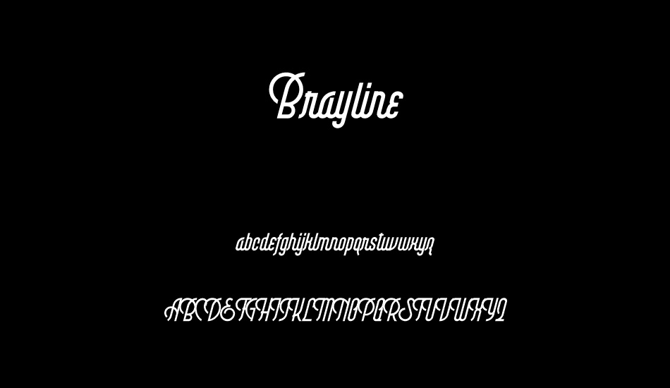 Brayline font