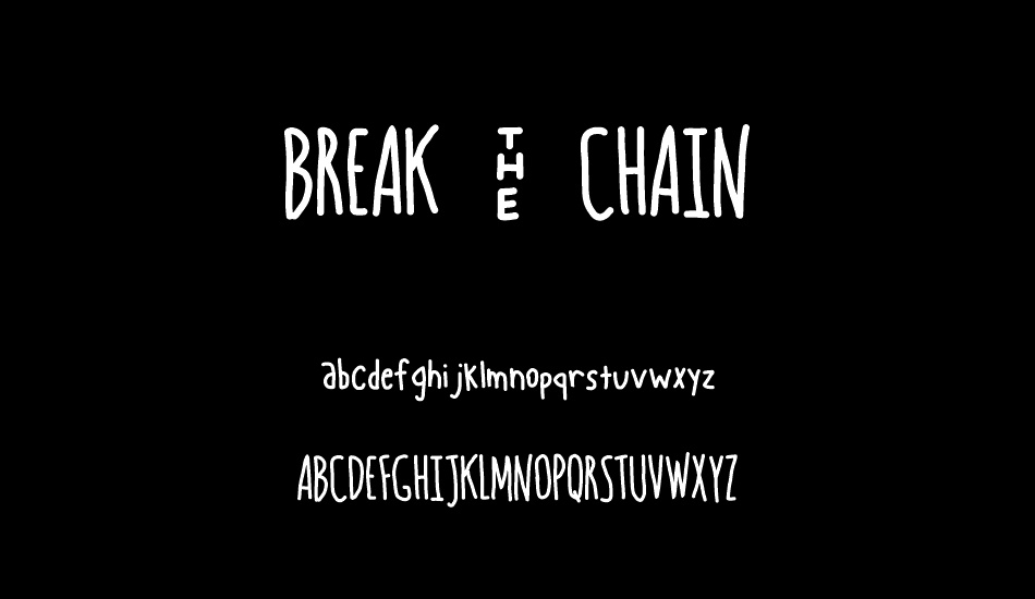 BREAK - CHAIN font