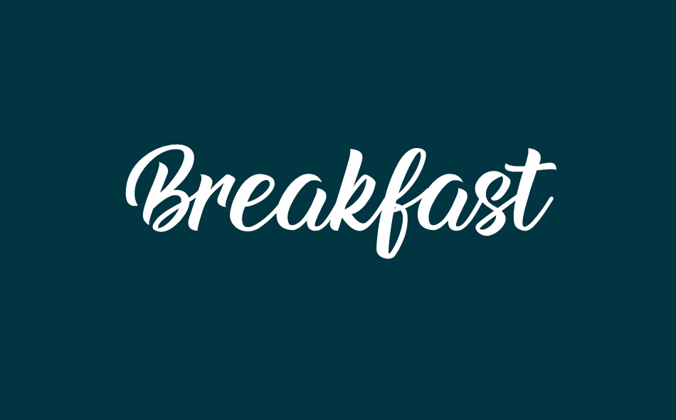 Breakfast font big