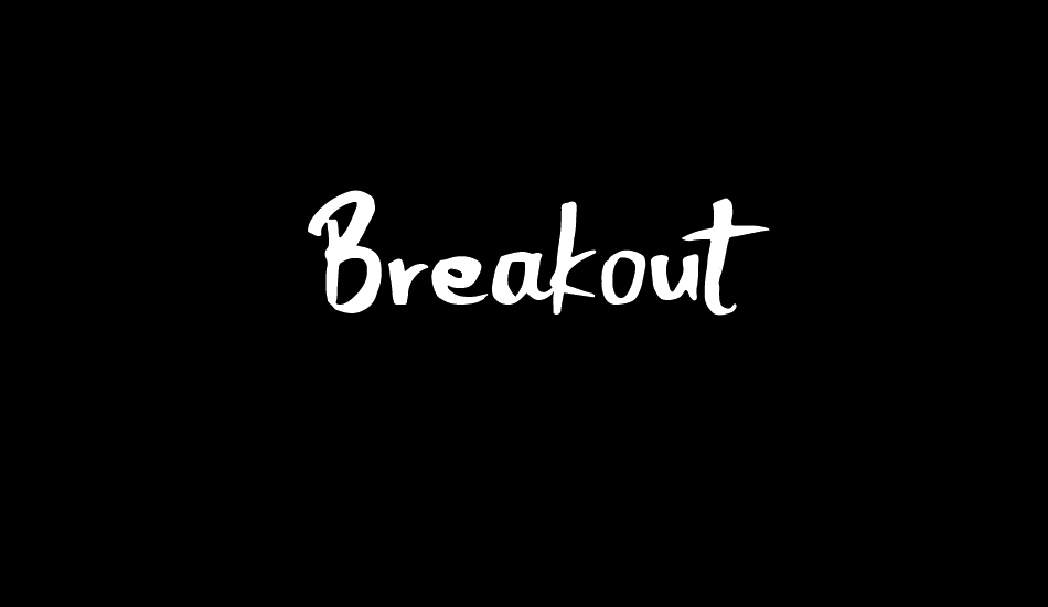 Breakout font big