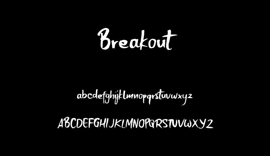 Breakout font