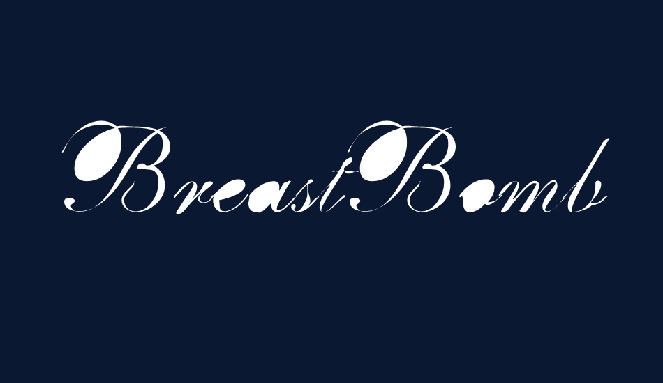 BreastBomb font big