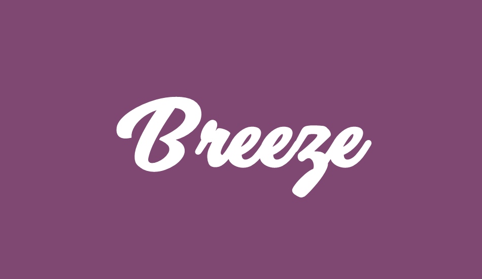 Breeze Personal Use font big