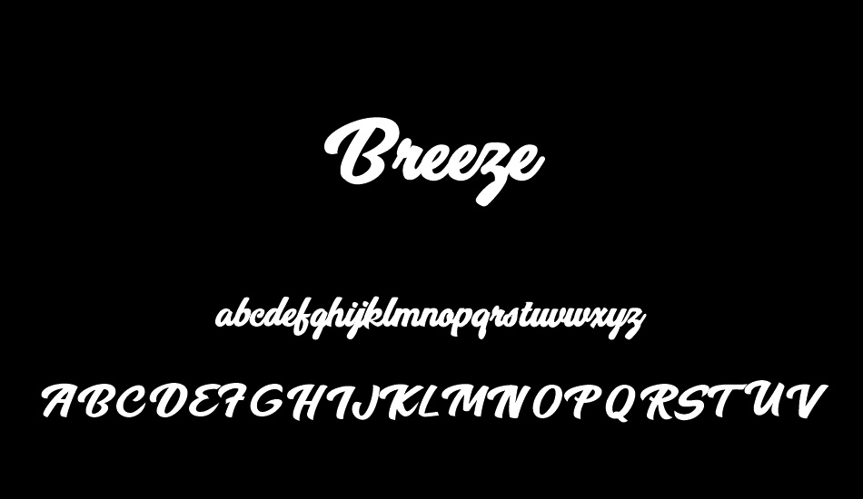 Breeze Personal Use font