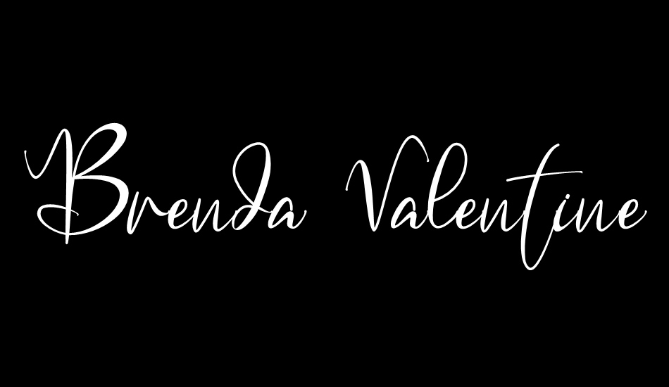 Brenda Valentine font big