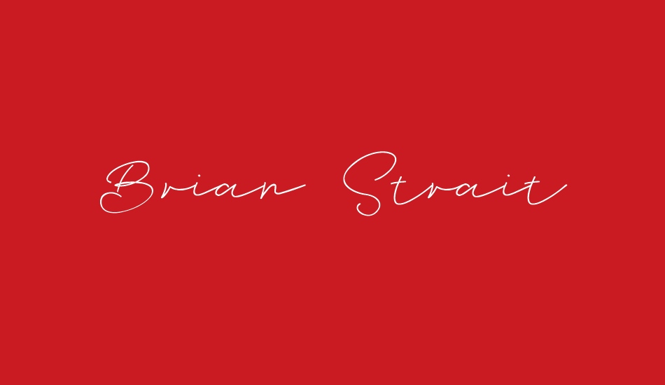 Brian Strait font big