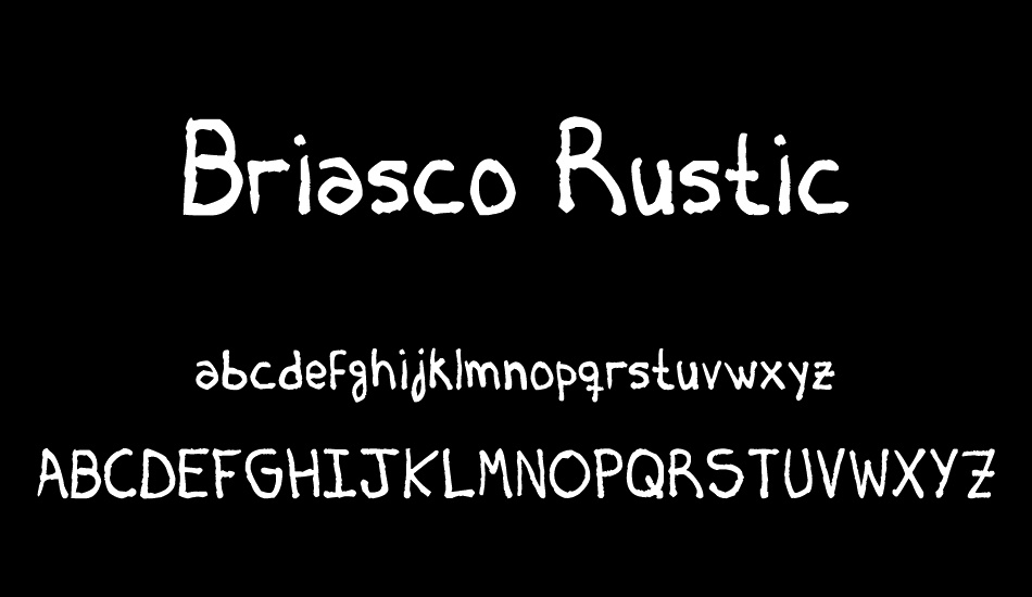 Briasco Rustic font