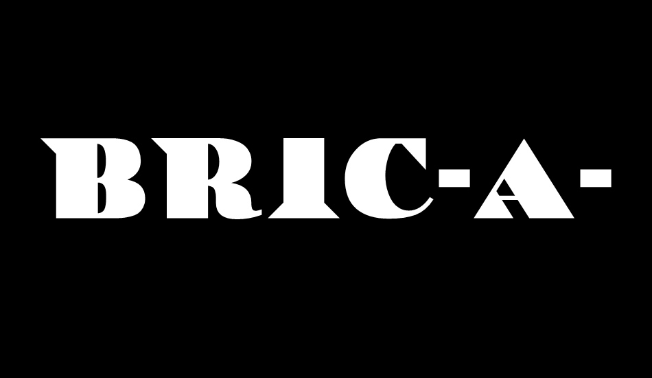 Bric-a-Braque NF font big