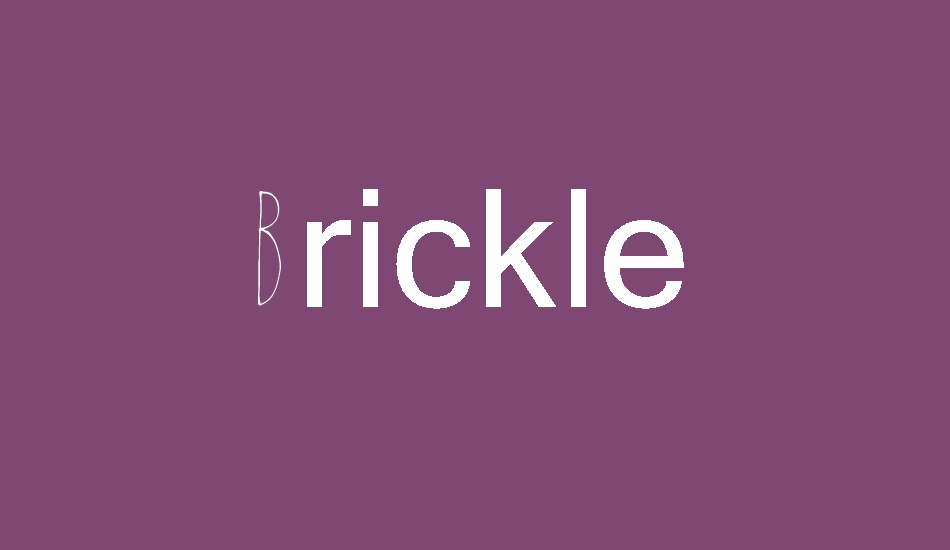 Brickle font big