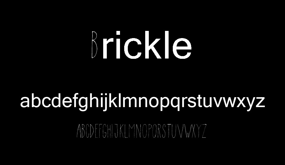 Brickle font