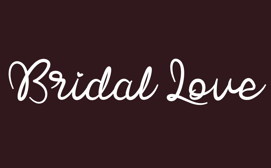 Bridal Love font big