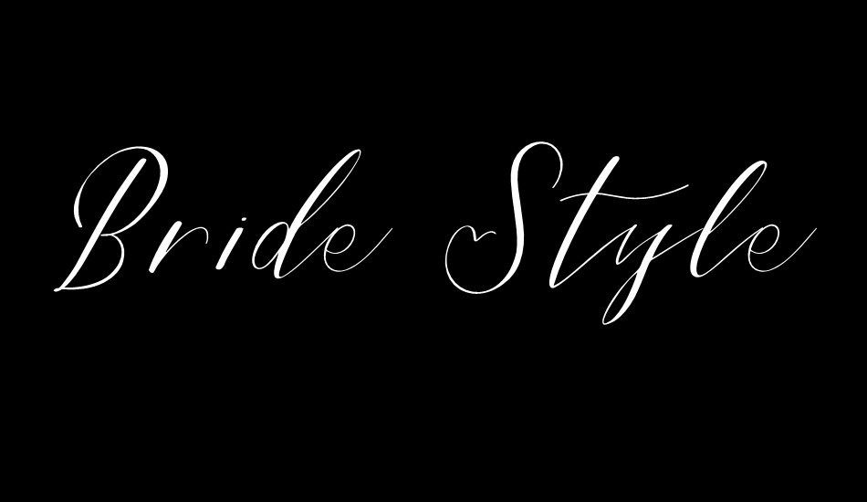 Bride Style DEMO font big