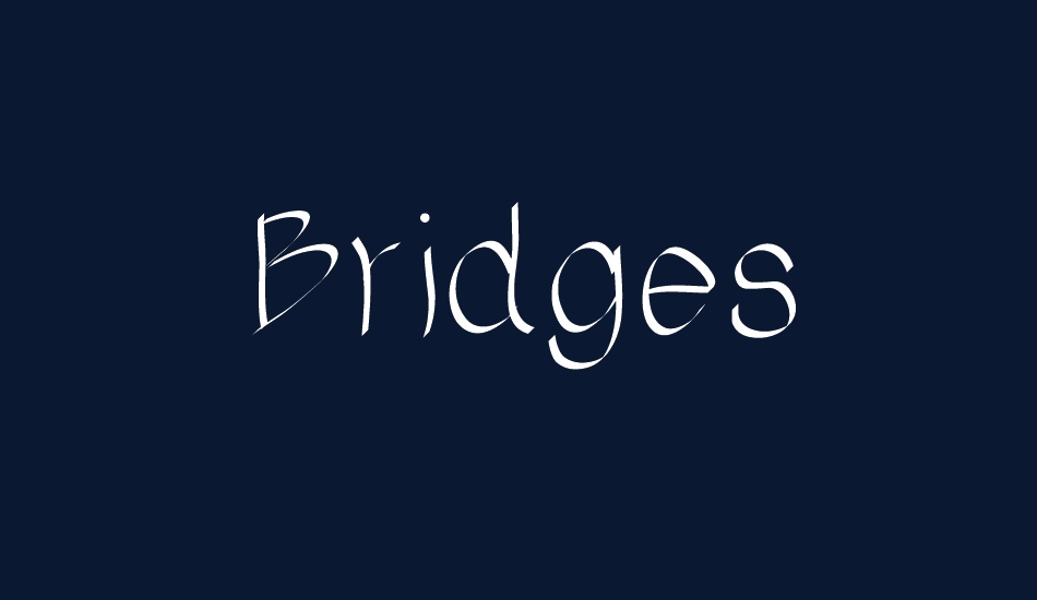 Bridges font big