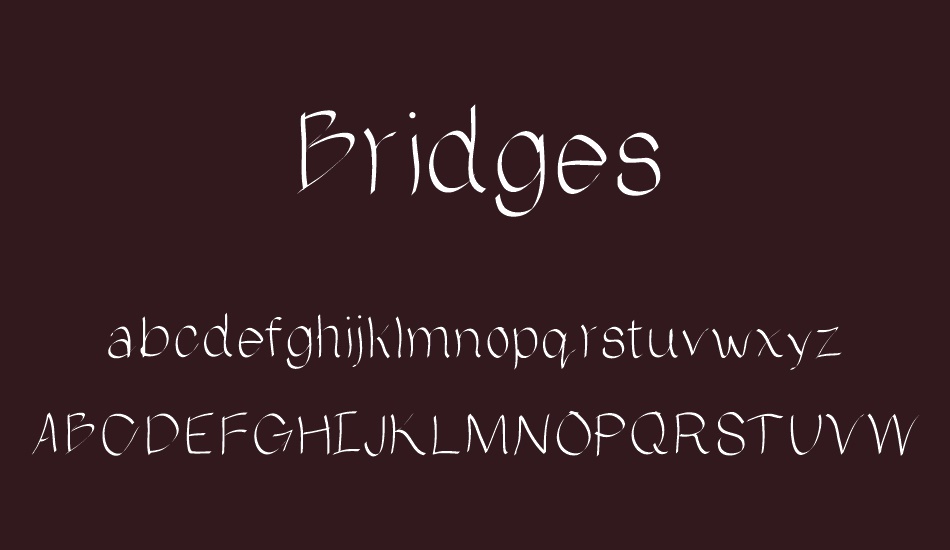 Bridges font